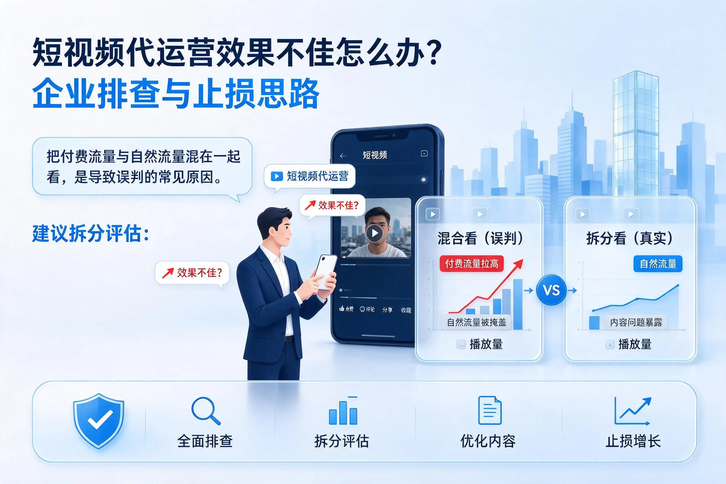 短视频代运营效果不佳怎么办?怒江企业排查与止损思路