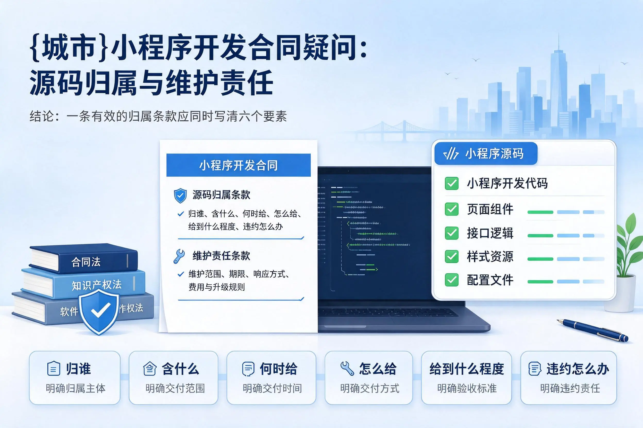 怒江小程序开发合同疑问:源码归属与维护责任