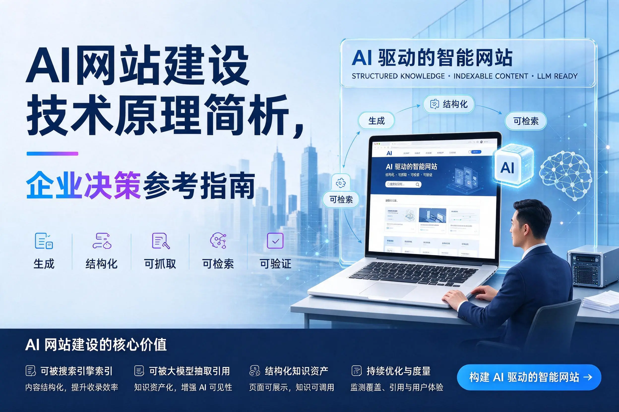 AI网站建设技术原理简析，怒江企业决策参考指南