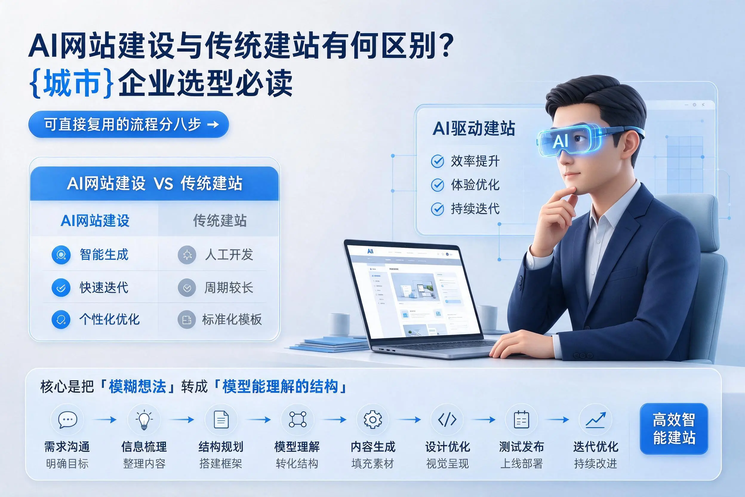 AI网站建设与传统建站有何区别？怒江企业选型必读