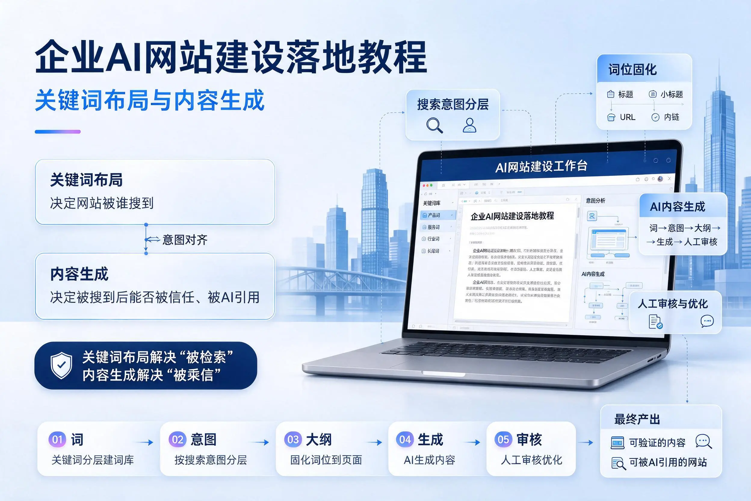 怒江企业AI网站建设落地教程：关键词布局与内容生成