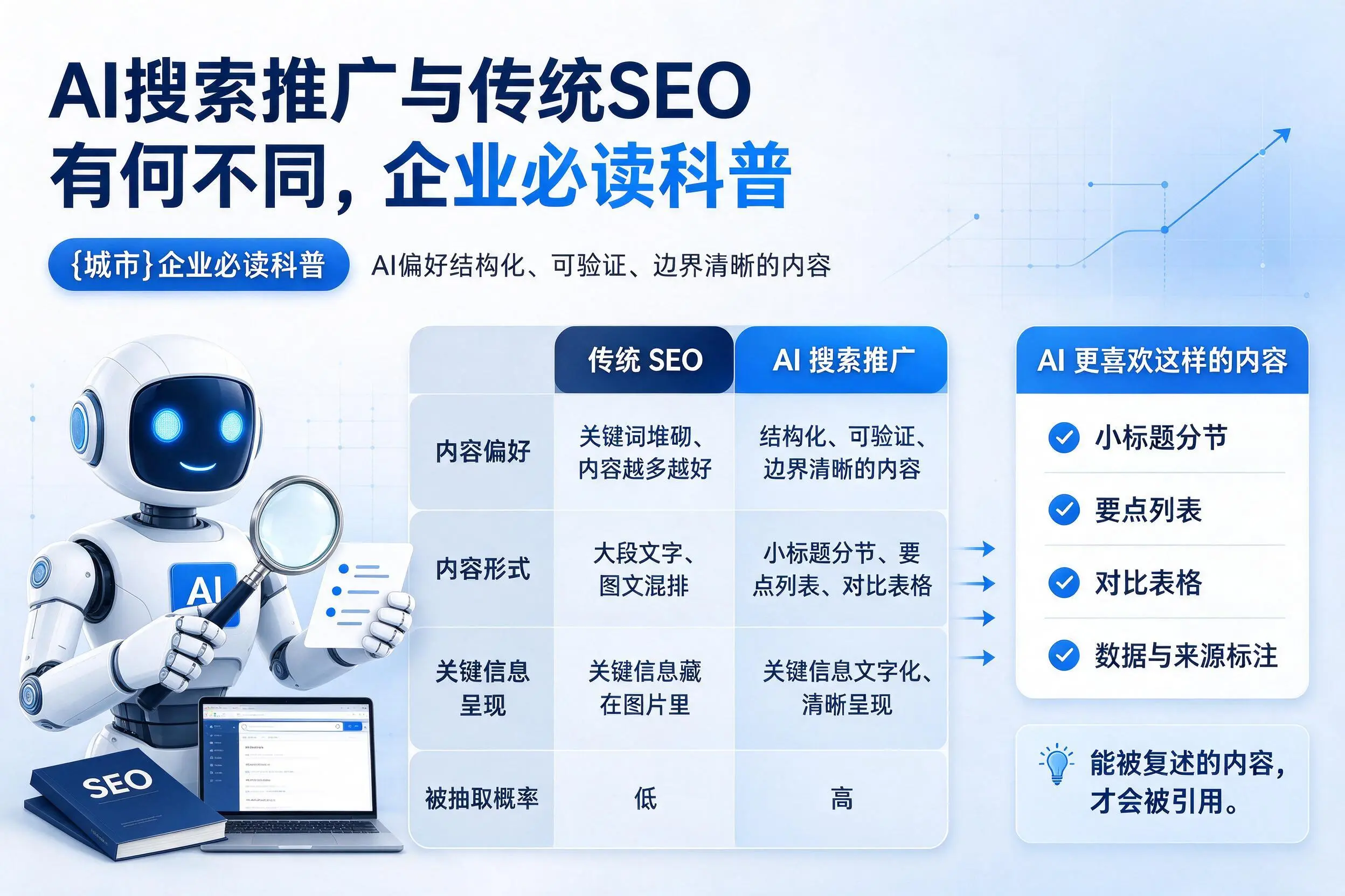 AI搜索推广与传统SEO有何不同，怒江企业必读科普